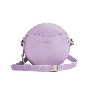 Portland Leather Small Leather Lavender Crossbody Purse